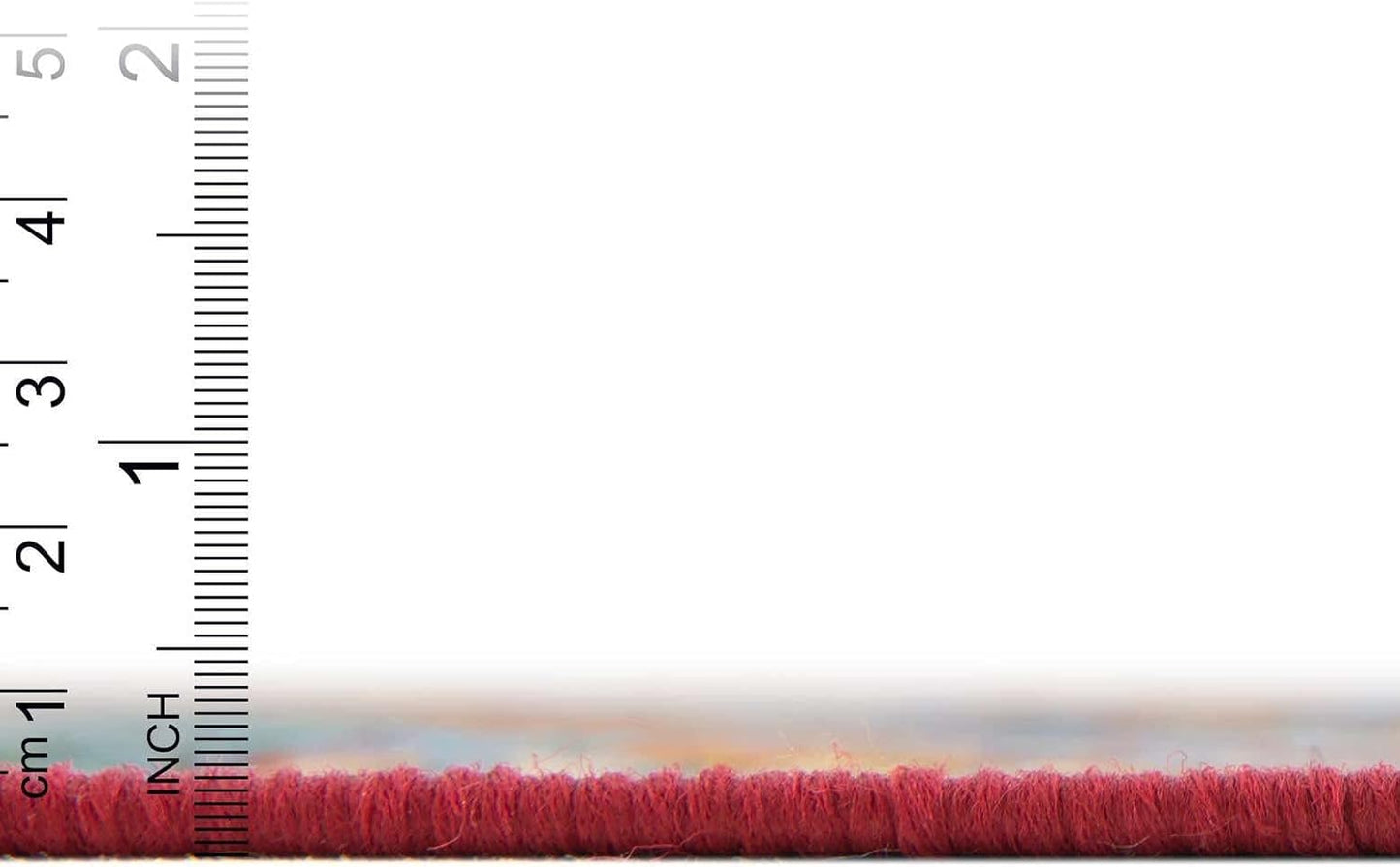 Unique Loom Outdoor Modern Collection Area Rug - Tamarindo (5' 3" x 8' Rectangle, Multi/ Burgundy)