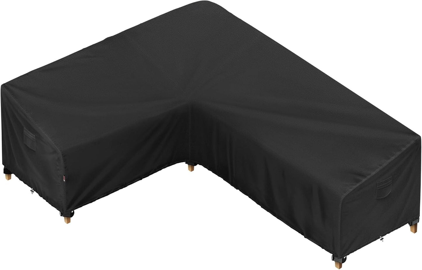 iBirdie Outdoor Patio Furniture Cover fit 130" x 100", 128" x 99", 126" x 98" L-Shaped Sectional Sofa, Waterproof Weatherproof Heavy Duty 600D Garden Cover for Outside L Shape Couch