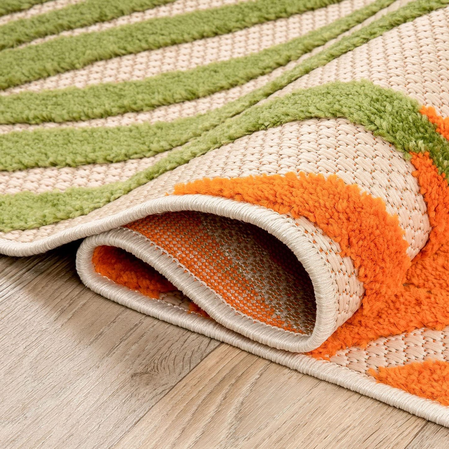 Rugshop Multi Lucca Contemporary Floral Indoor/Outdoor Area Rug Durable Polypropylene, Weather Resistant, Easy Maintenance, Perfect for Patio, Backyard, Deck and Outdoor Lounge 6'6" x 9'