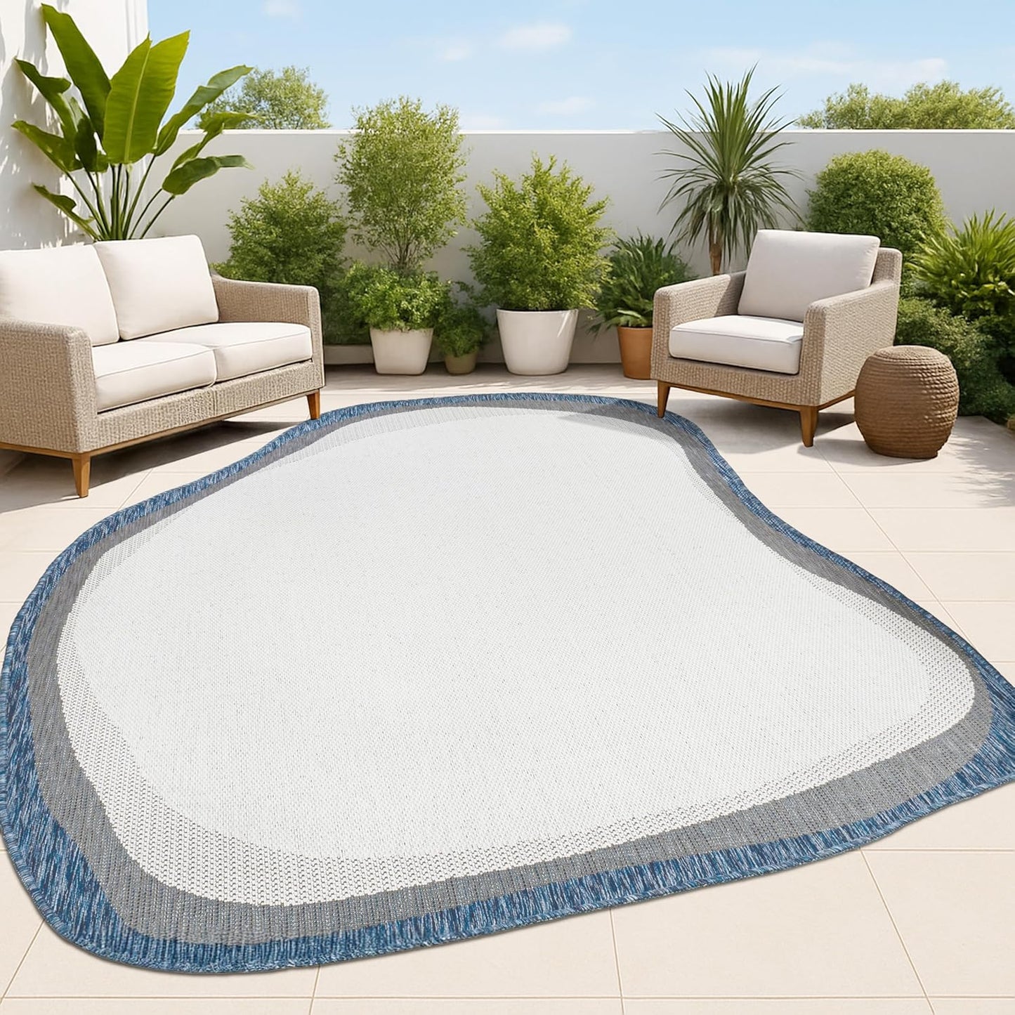 JONATHAN Y Rustic Abstract Indoor Outdoor Area Rug 5X8 Brown/Black, Wyatt Modern for Backyard, Patio, Porch, Easy-Cleaning, High Traffic, Pet-Friendly, Non-Shedding (SHP200A-5)