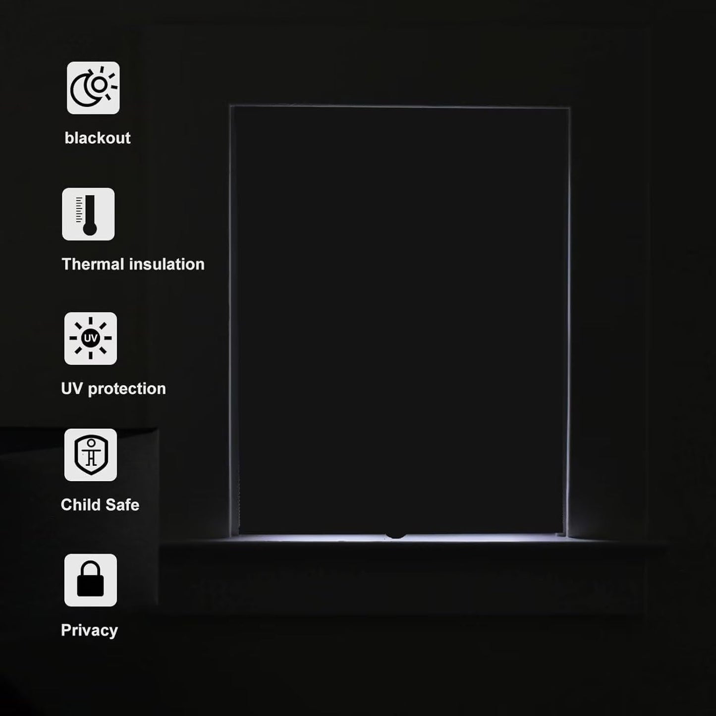 MYshade Blackout Cordless Cellular Shades Honeycomb Shade for Indoor Windows Room Darkening Blinds for Home Office Pull Down Window Shades Easy to Install 72 inch Wide, H72 Beige Pleated Shade